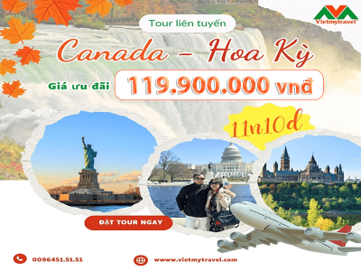 Tour liên tuyến Canada - Mỹ hấp dẫn